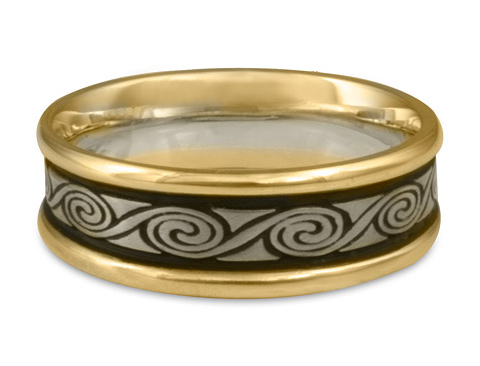 Our Rolling Moon Celtic wedding band.